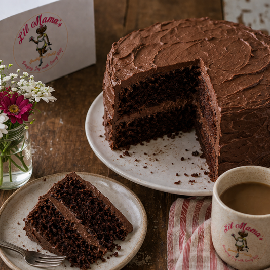 Lil Mama’s Signature - Double Chocolate Mousse Cake