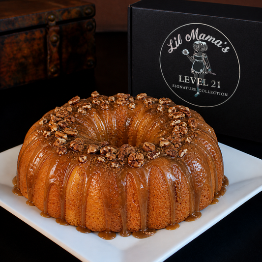 Lil Mama’s Spiced Brown Sugar Rum Cake | Lil Mama's - LEVEL 21