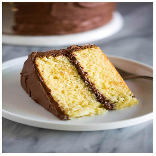 Yellow Chocolate Cake | Lil Mama's Sweets & Treats