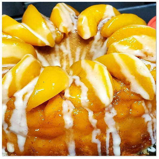 Lil Mama's - Peach Cobbler Cake (LOCAL AUGUSTA, GA PICKUP AND DELIVERY PICKUP ONLY!)